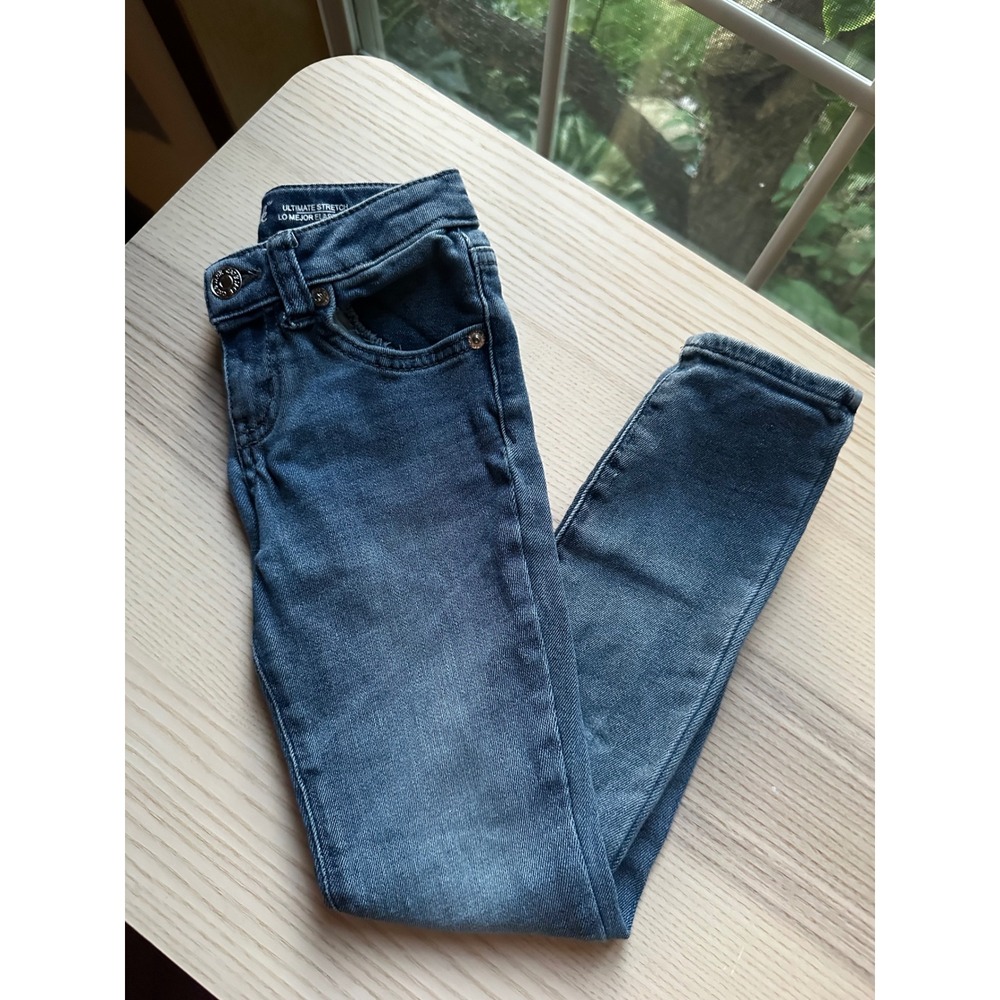 Cat & Jack Kids Skinny Ultimate Stretch Jeans Dark Wash Blue Size 6